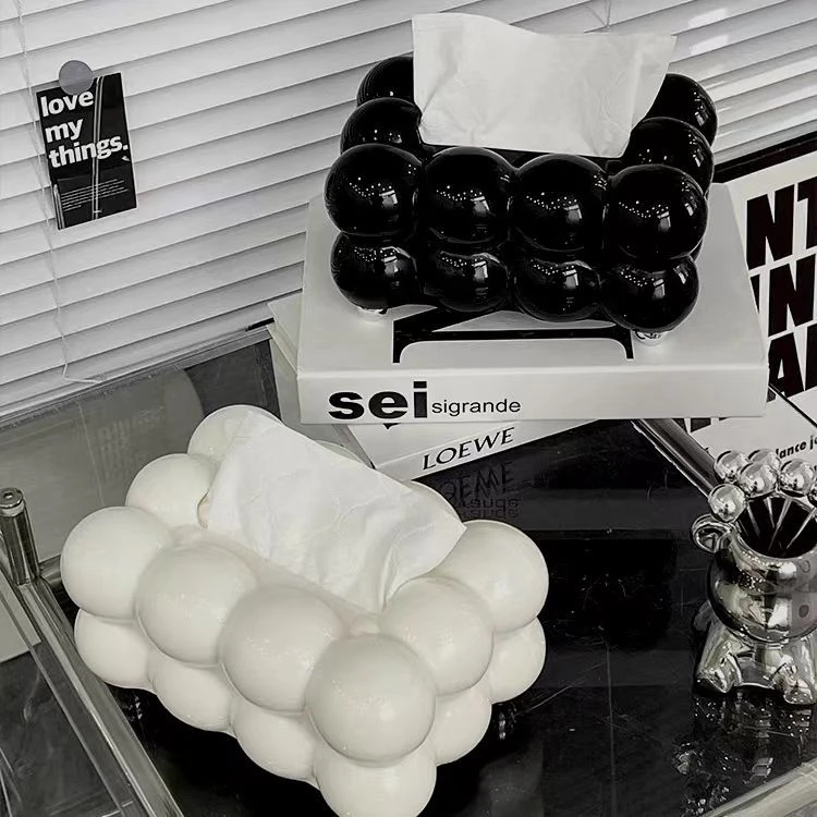 纸抽盒ins风高颜值家用抽纸盒客厅纸巾盒高级感创意摆件餐巾纸盒