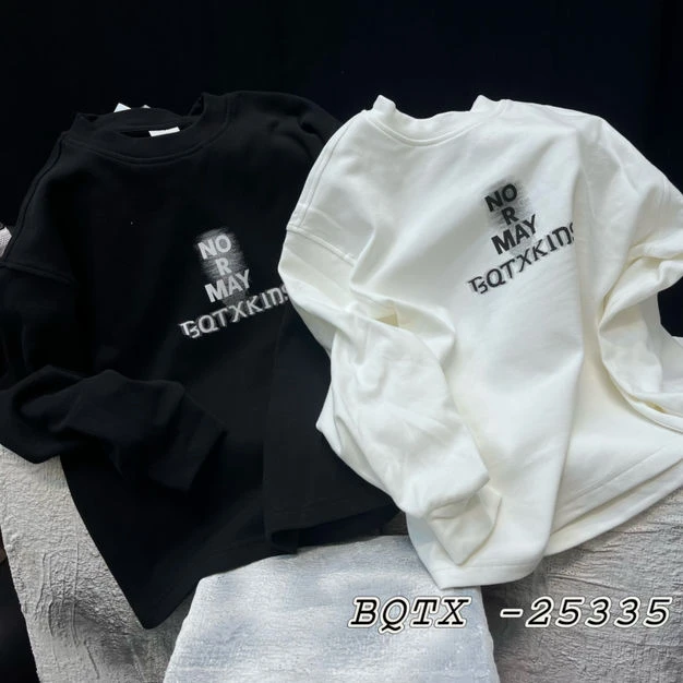 6K09。25335冬季打底T恤320克童装