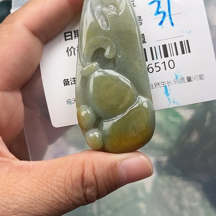 翡翠未镶嵌颈饰挂件