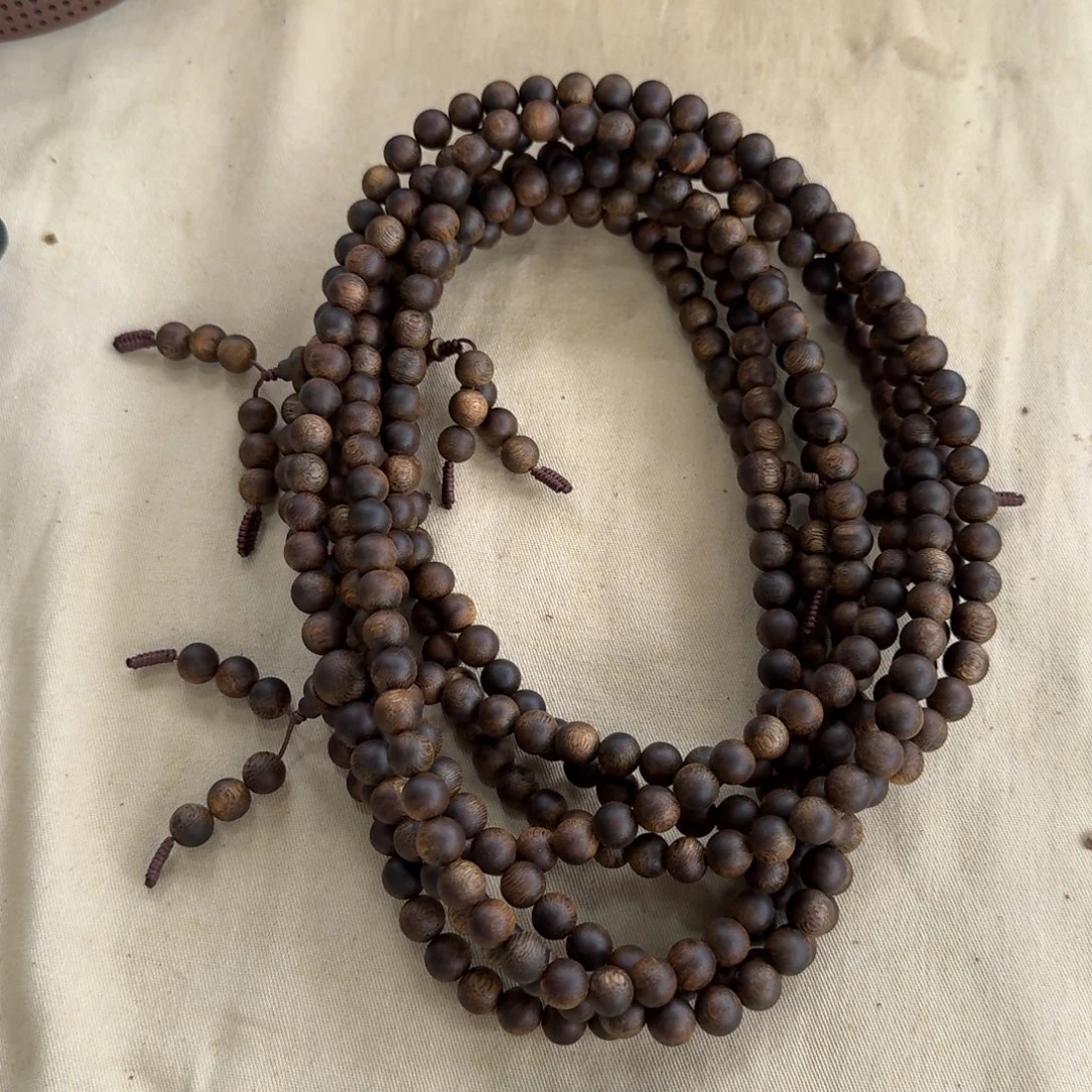 沉香手串绿奇楠沉香多圈约0.8-33多样性发一条