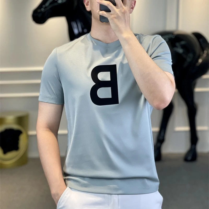 <古帝特尼>男士圆领潮流上衣半袖透气时尚印花短袖T恤Z+28281