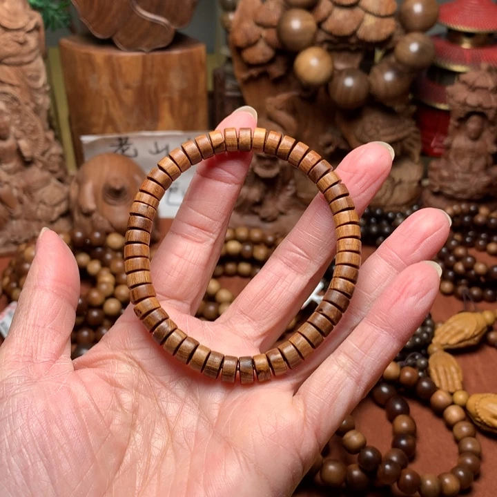 檀香木手串/手链老山檀47药片微瑕