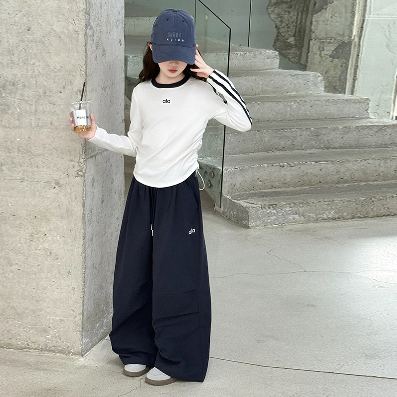 女童套装春秋款2025新款儿童时髦洋气秋装运动服中大童休闲两件套