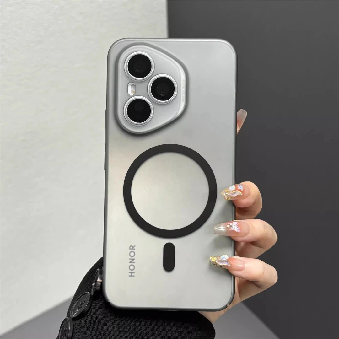 超薄冰雾磁吸适用荣耀400pro手机壳新款荣耀400半透明磨砂肤感300