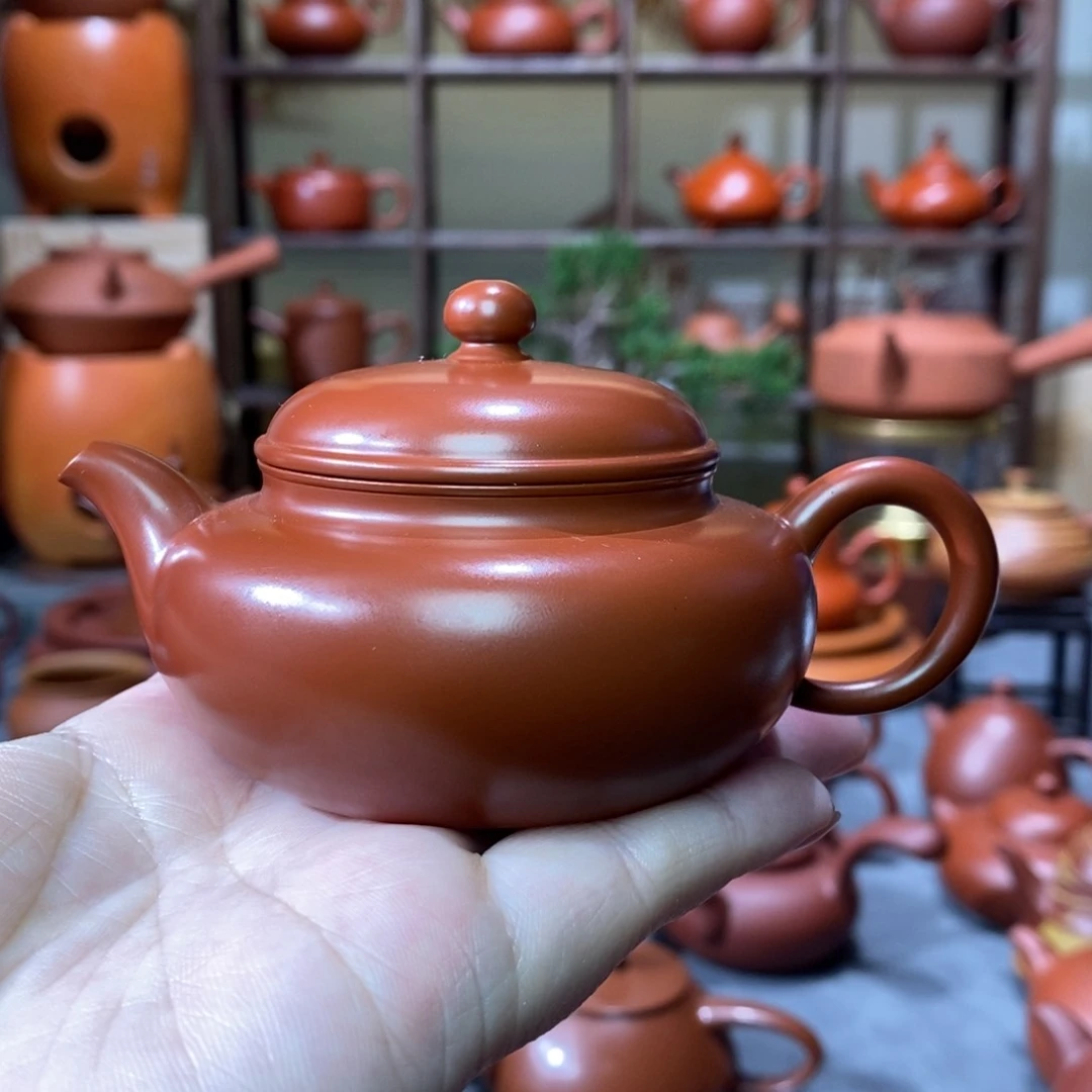 紫砂茶壶老安顺章燕城广鑫父子印仿古壶100cc