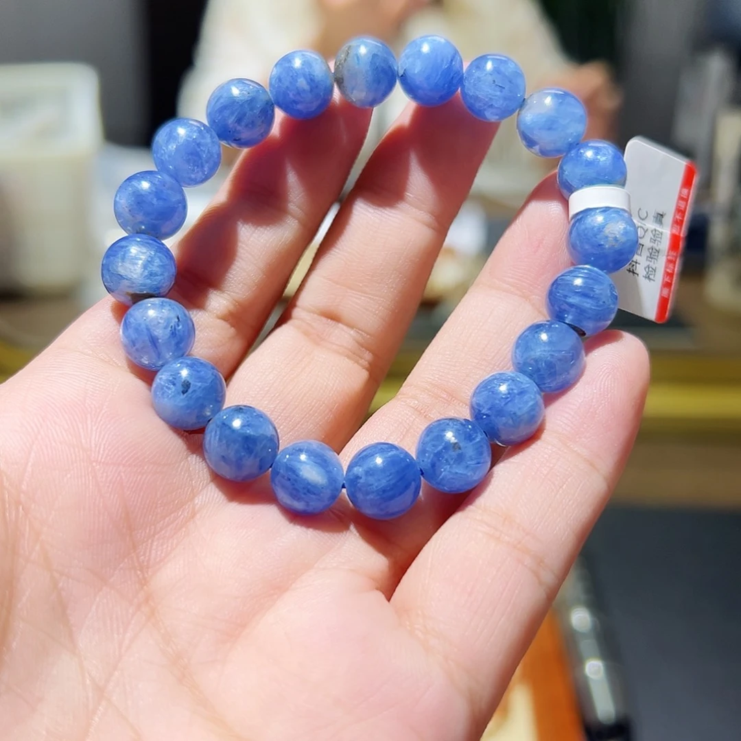 水晶手链未镶嵌蓝晶石9毫米50号