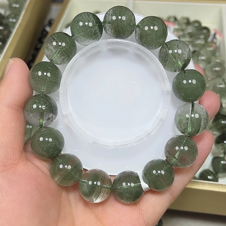 未镶嵌手串水晶绿幽灵手串