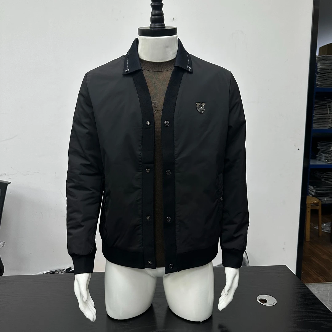 小vv夹克翻领秋款夹克休闲时尚男士百搭修身休闲百搭秋季夹克