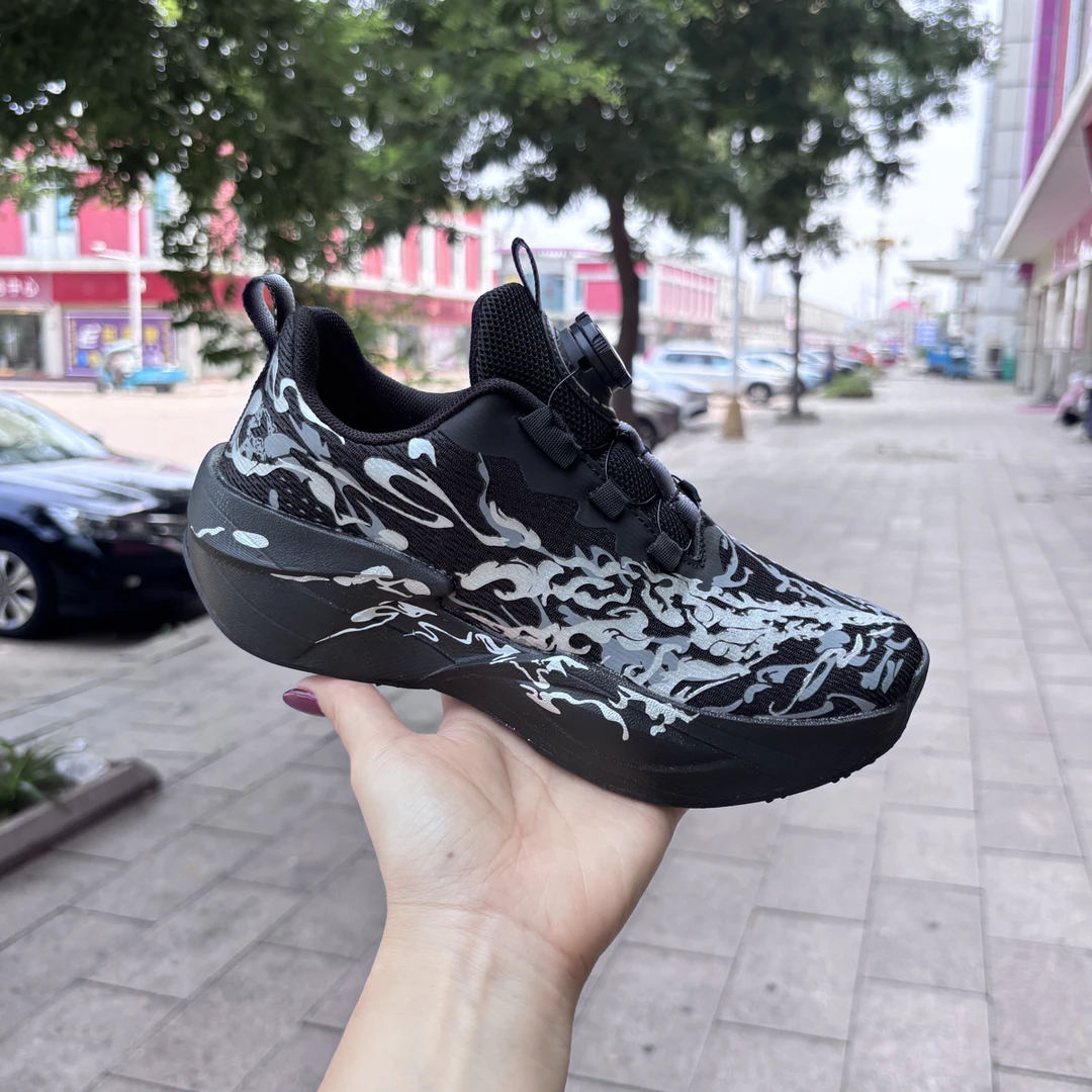 女网面男童鞋子跑鞋男中国风运动鞋跑步鞋气垫鞋碳板617