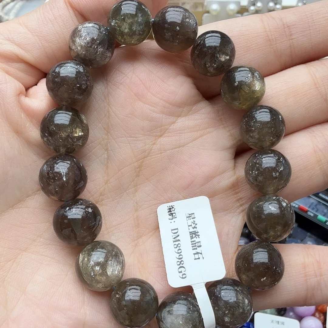 蓝晶石未镶嵌手串星空龙鳞蓝晶石