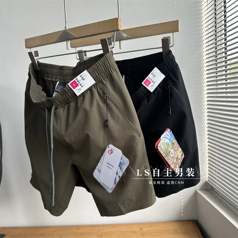 袅平替！压胶3D立裁防刮耐磨防泼水男士户外登山徒步速干休闲短裤