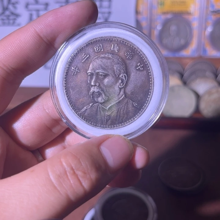 复古 精美龙洋可吹响可翻面工艺品摆件