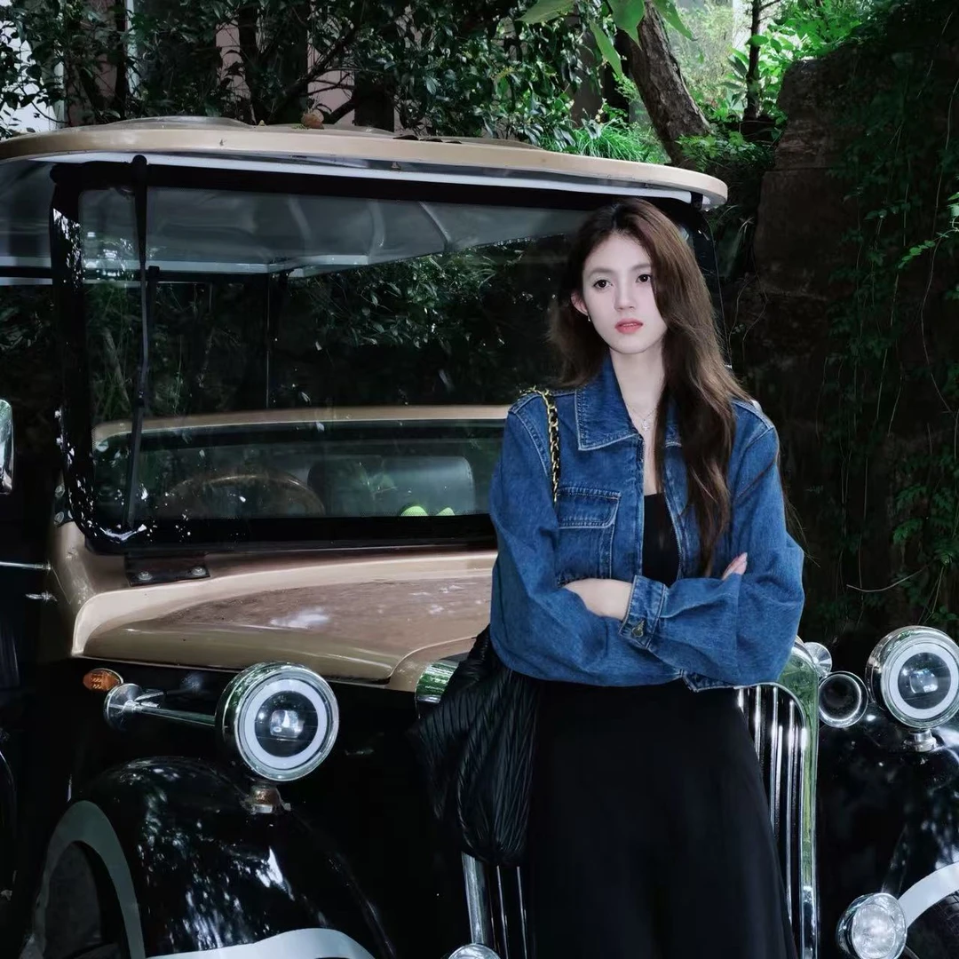 美式辣妹挂脖连衣裙子女夏季灰色抹胸背心高腰显瘦半身裙一整套装