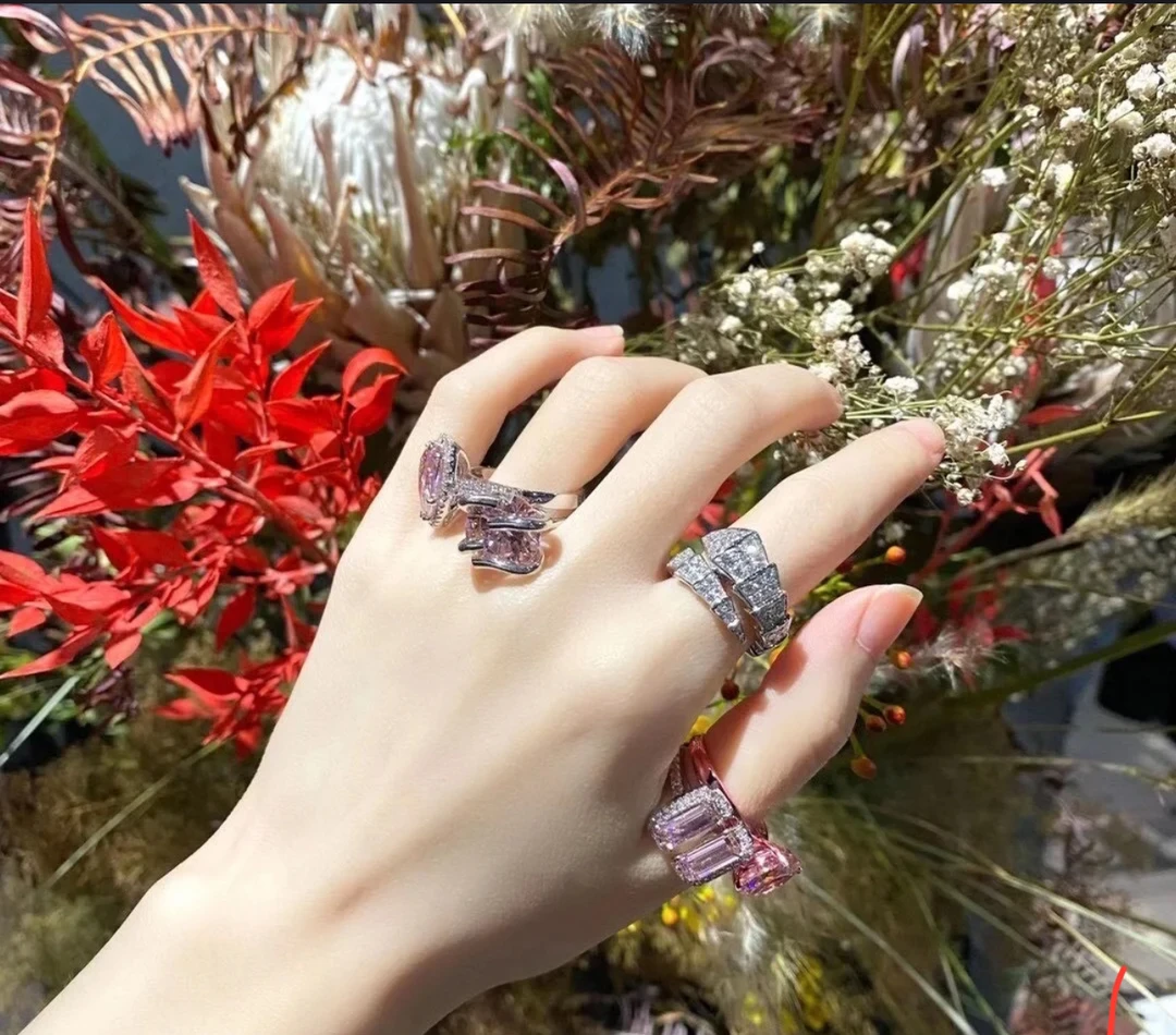 #粉丝专享#S041~满钻单圈宽版蛇戒指套装