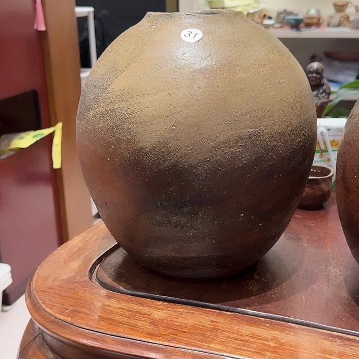 傅***毅末石泰节备前烧大水指福利一口价