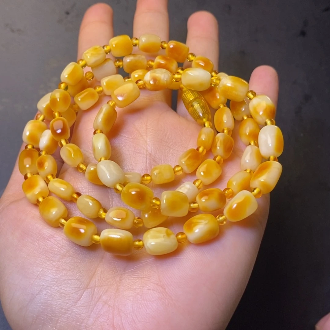 定制琥珀琥珀蜜蜡手串