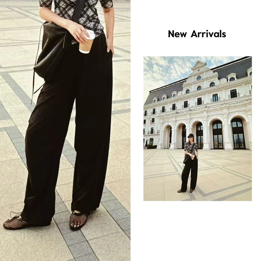 【25夏季】黑色轻薄透气百搭休闲裤  F133