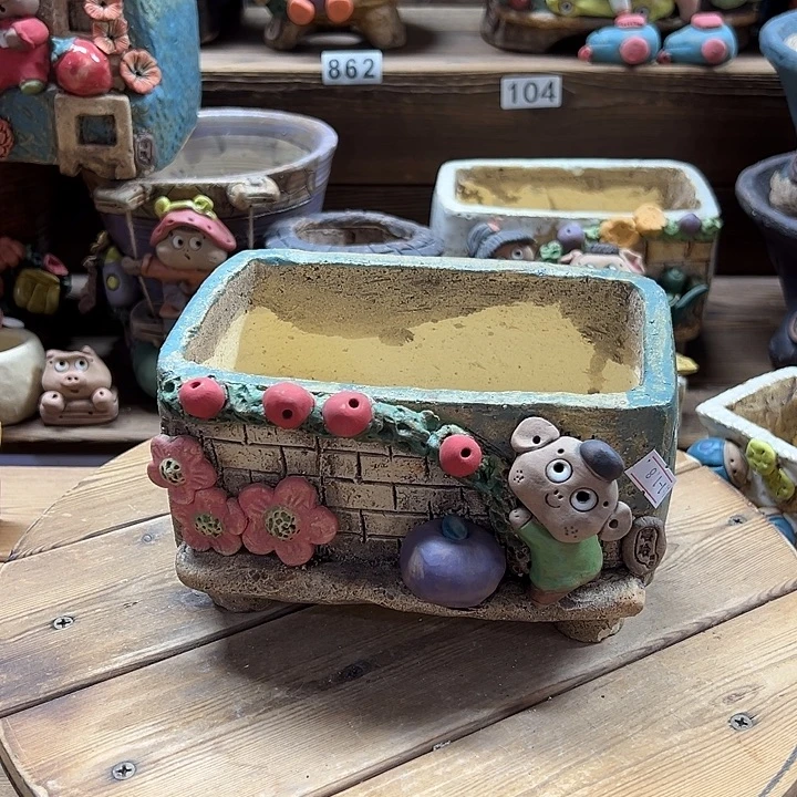 嘻哈多肉花盆百搭