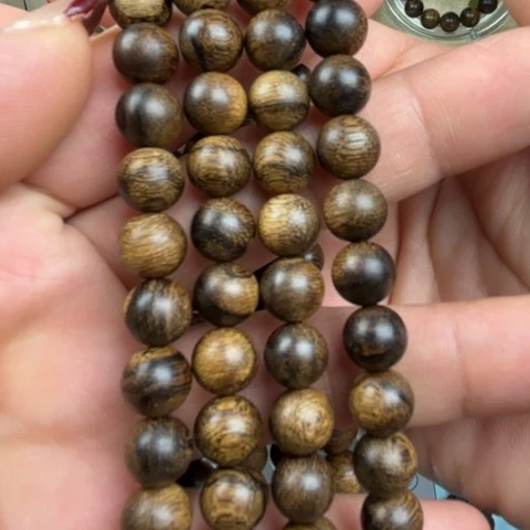 沉香手串常*白棋虎皮瘤疤