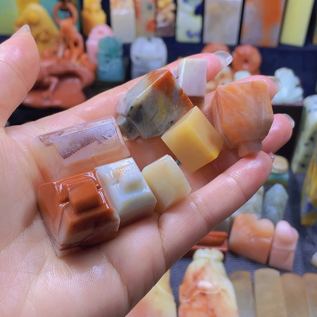 昌化石印石如意一把