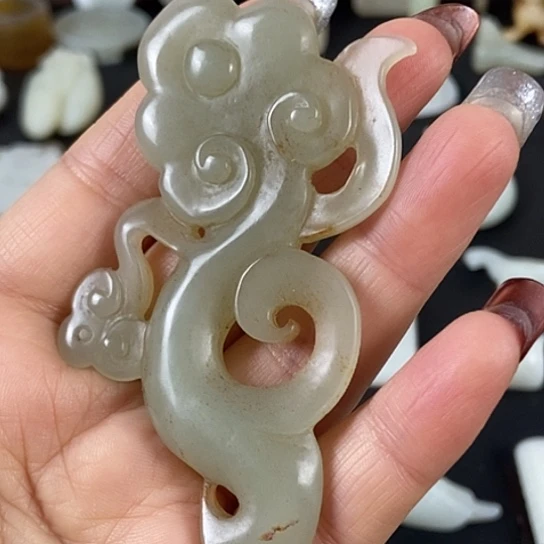 和田玉未镶嵌挂件