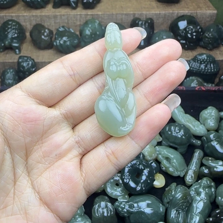 道***道和田玉（糖玉）未镶嵌挂件