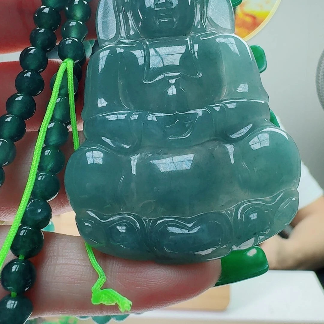 翡翠未镶嵌颈饰y yu ui34566