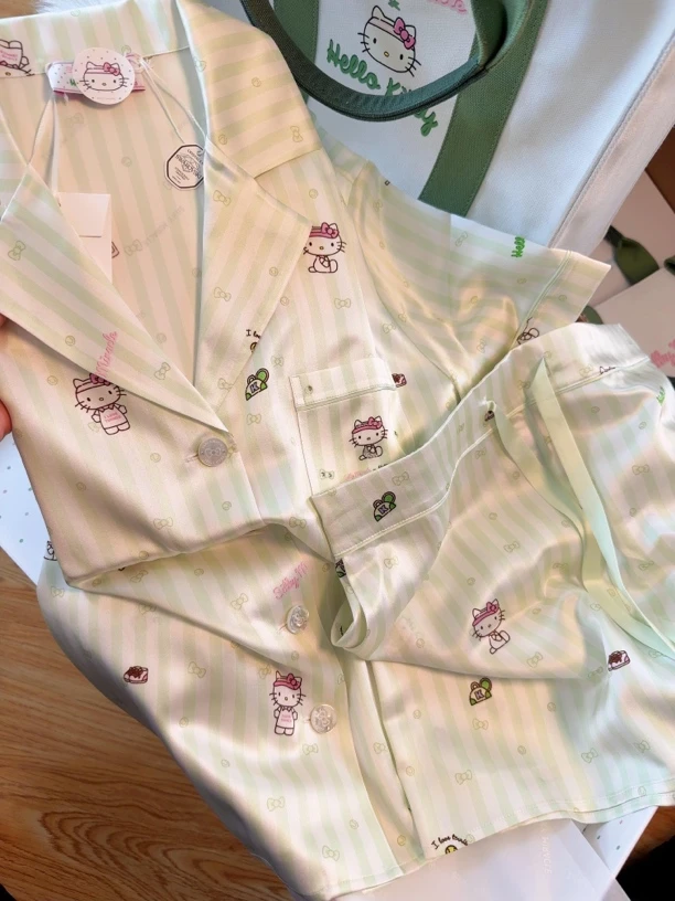 【KT猫咪｜系列合集】条纹网球小K 可爱清新网球kitty睡衣女