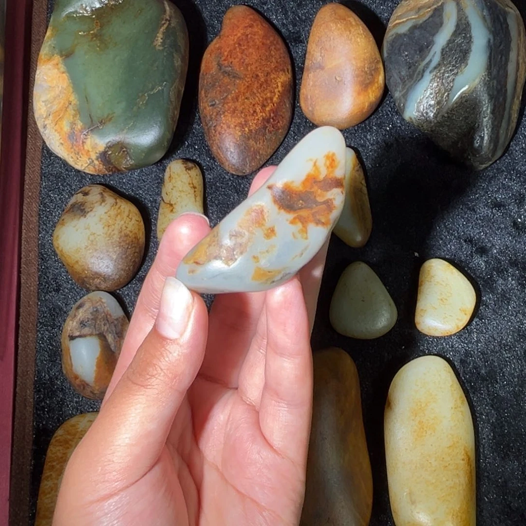 和田玉未镶嵌挂件59