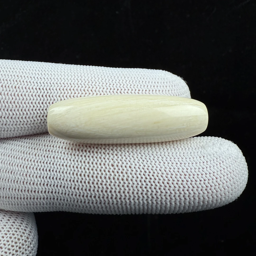 K15-63天然猛犸牙长桶勒子12.4*39.4mm一物一图 假一罚十