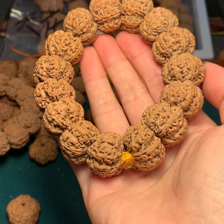 金刚菩提手串求*23尺寸七瓣扇面头货