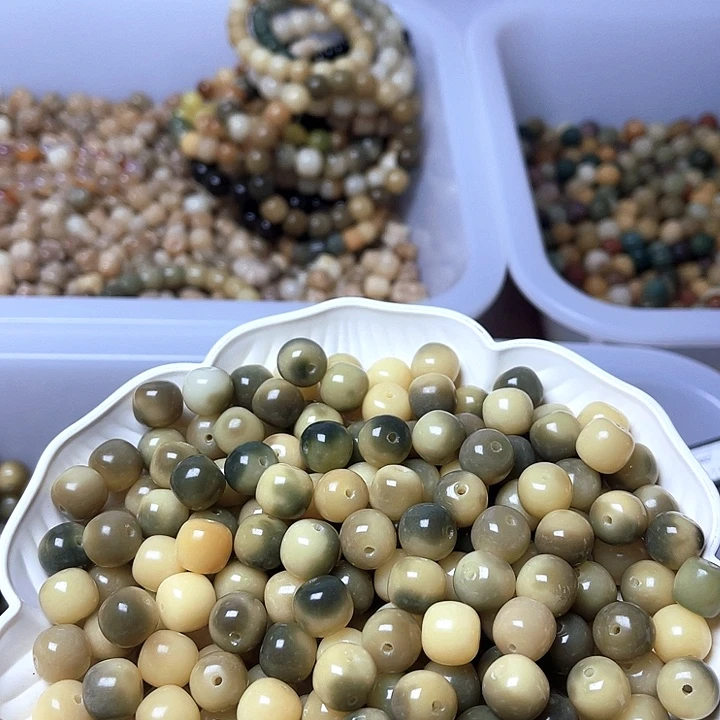 吊坠白玉菩提白玉菩提12微瑕青提桶30颗卡灯牌宠20颗