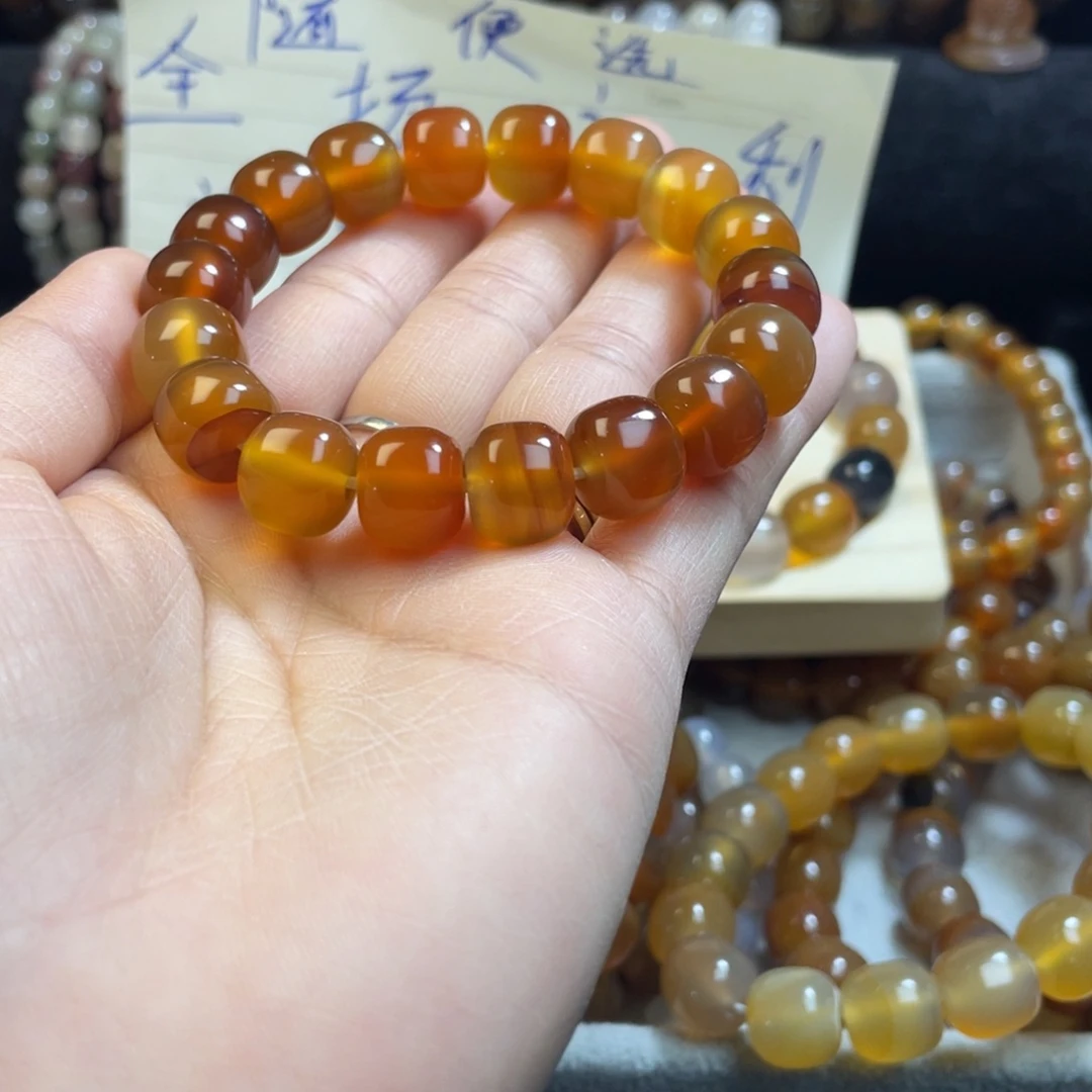 玛瑙/玉髓未镶嵌手链