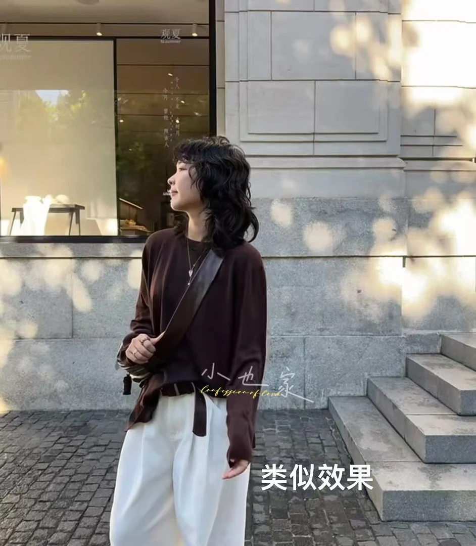 小也  超级舒服~承包整个秋冬的打底  极简软糯   4色T恤