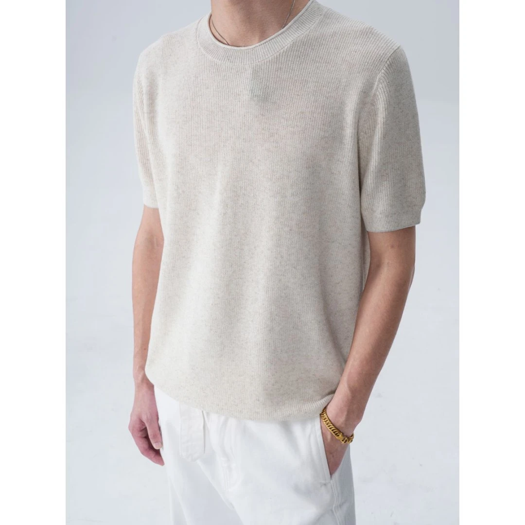 闪电王子『王子的礼物』天丝＋亚麻老钱风凉感款针织衫