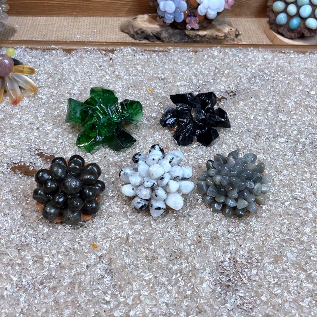 松塔干花永生花摆件