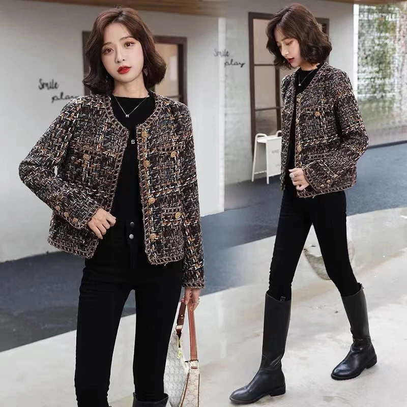 W197【张张专属】小香风外套春秋气质时尚百搭洋气