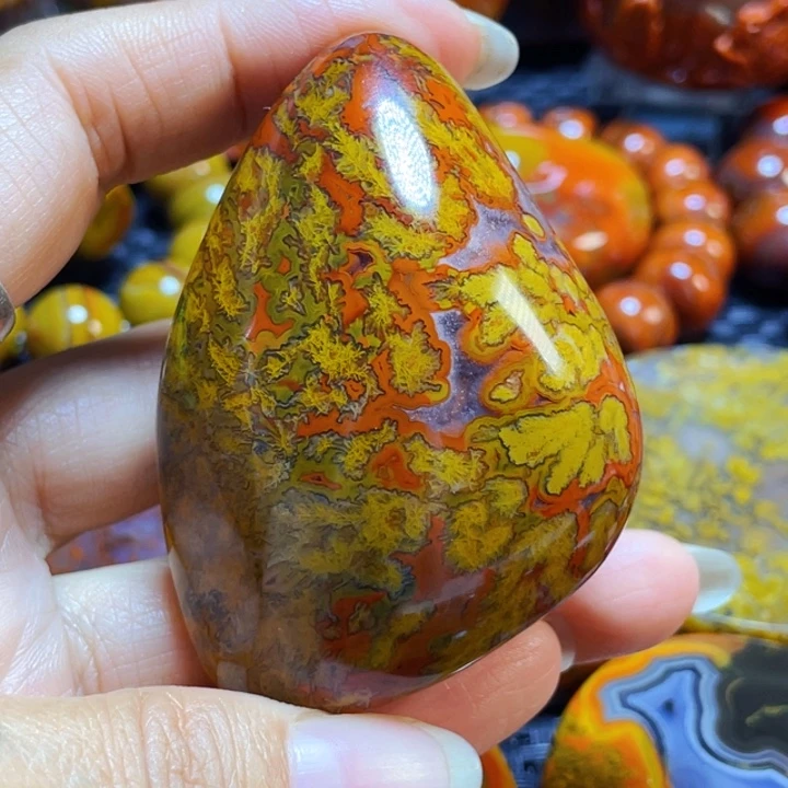 未镶嵌战国红手把玛瑙/玉髓