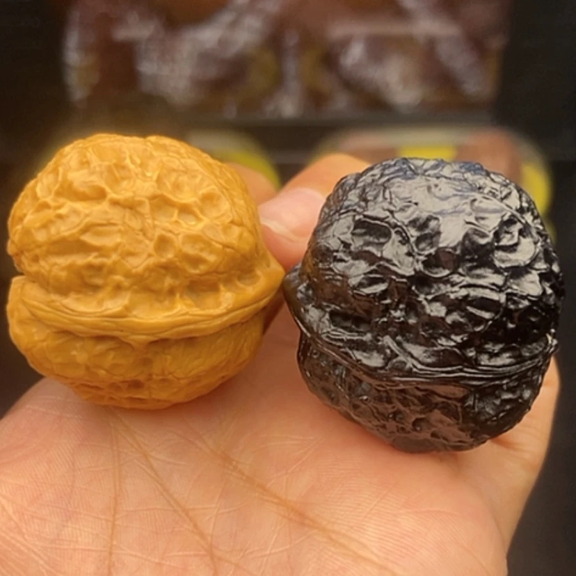 【闪购商品】文玩核桃把件39尺阴阳对霸王蟾