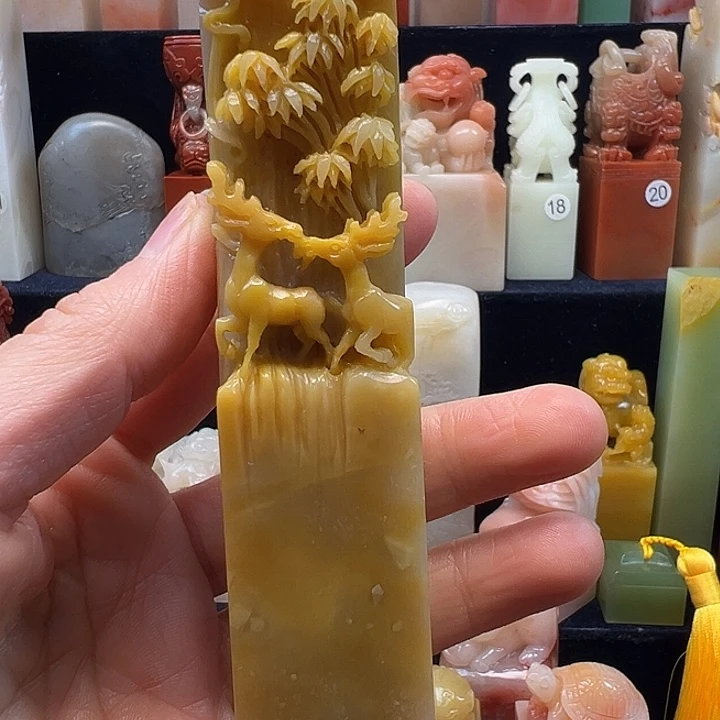 寿山石印石寿山石手工雕刻