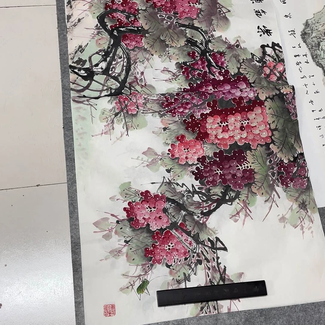 国画n****e四尺画芯捡漏