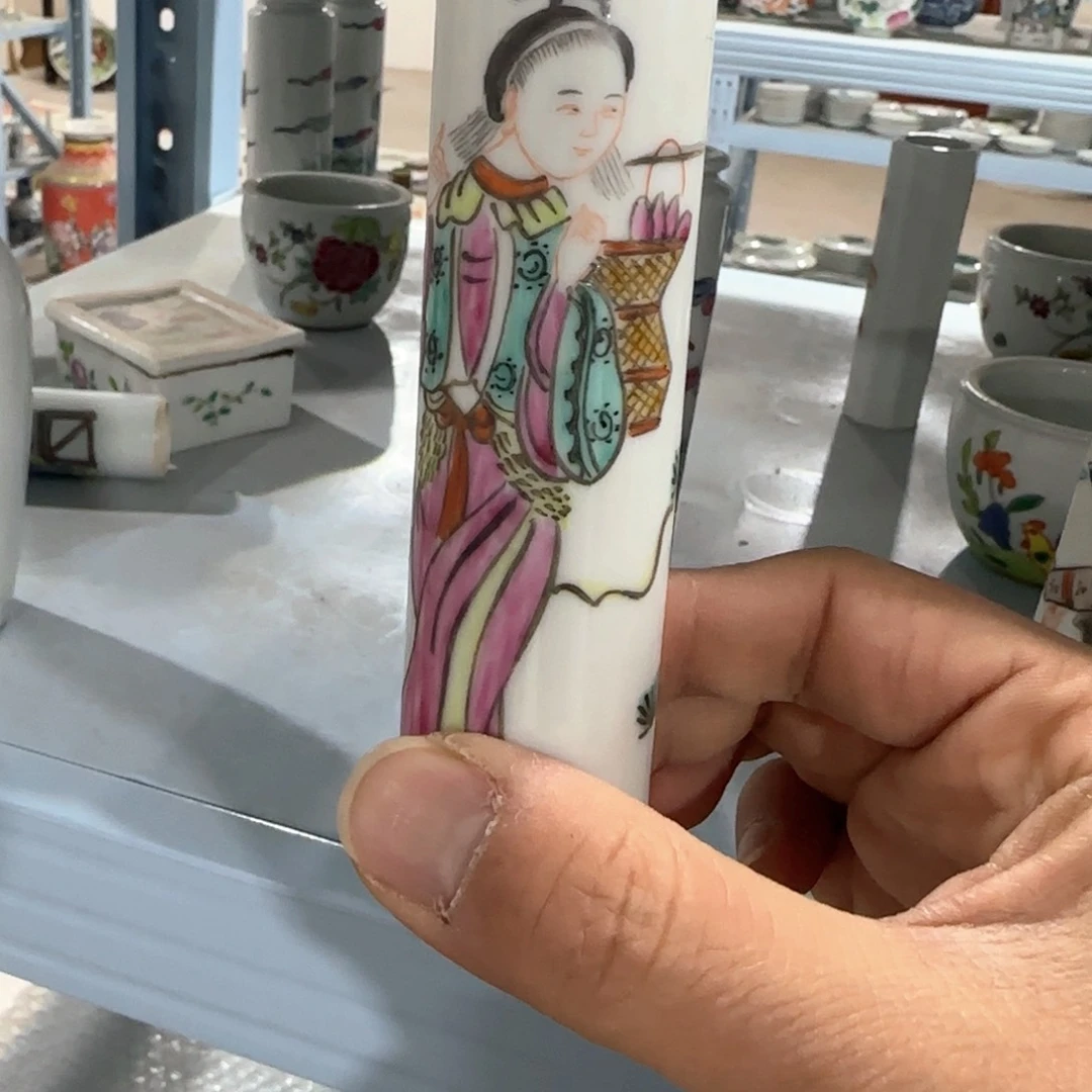 瓷片摆件手绘瓷器全部处理