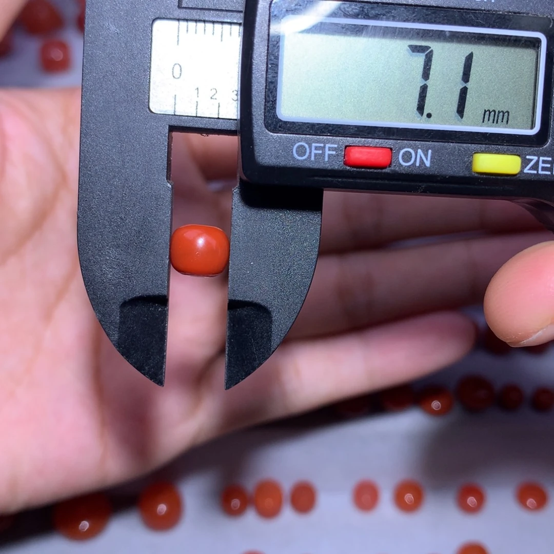 南红玛瑙未镶嵌老型7.1×6.2微纹满肉