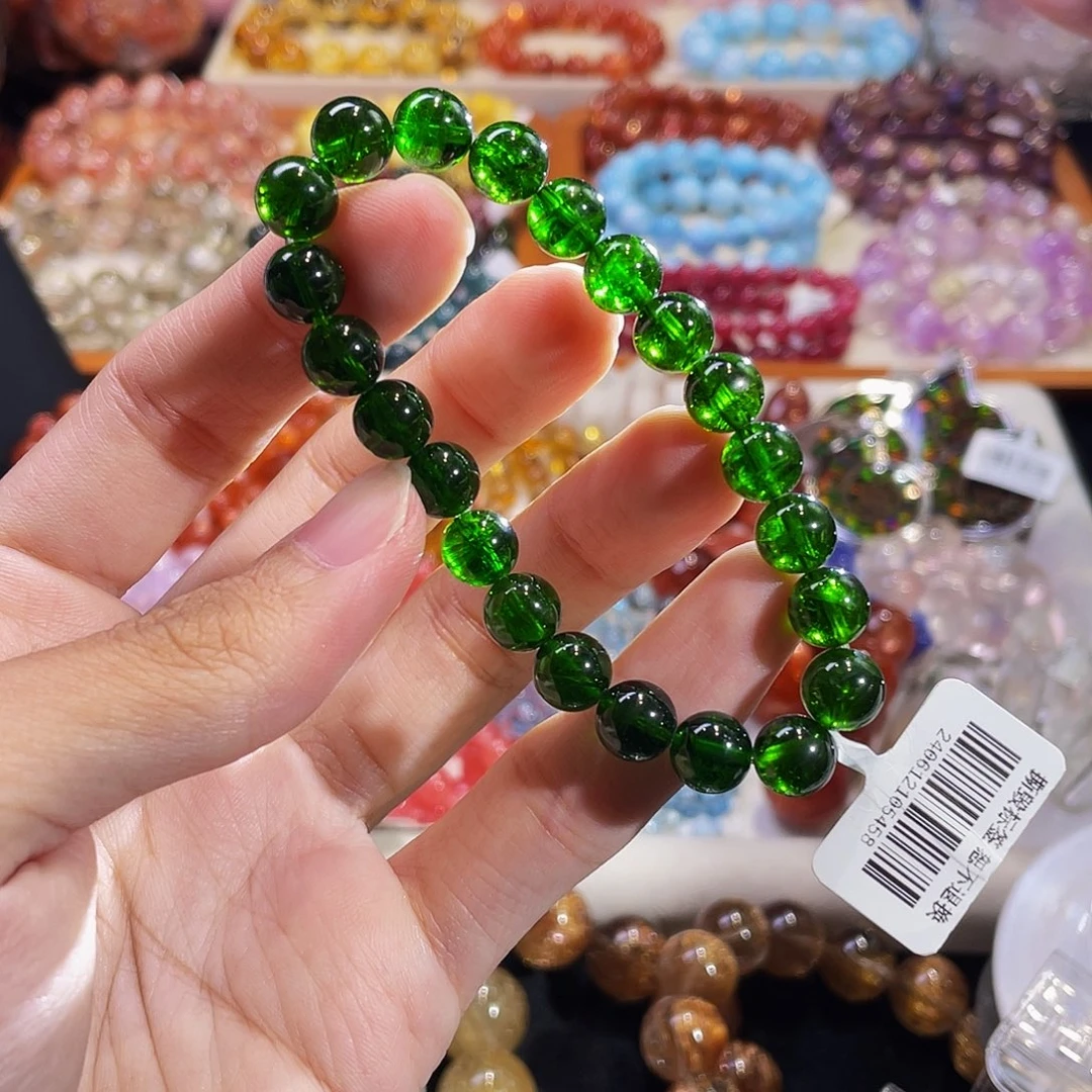 未镶嵌透辉石手串收藏级透辉8.2