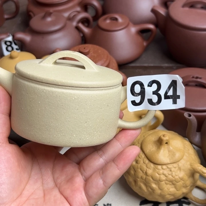 小***一茶壶紫砂本绿半手工210cc左右瑕疵
