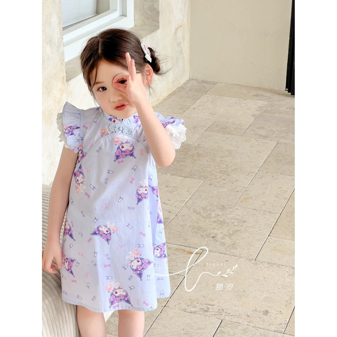 AC503~甜汐·25夏~库洛米旗袍裙86138