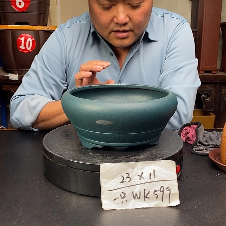 紫砂花盆货号一只WK599