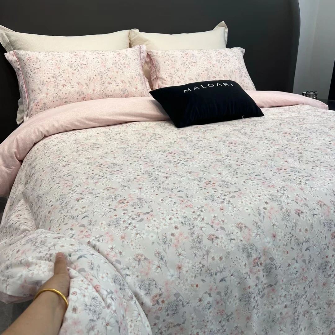 【兔兔哥】秋冬磨毛加厚 100%棉 暖柔不掉毛环保小清新四件套