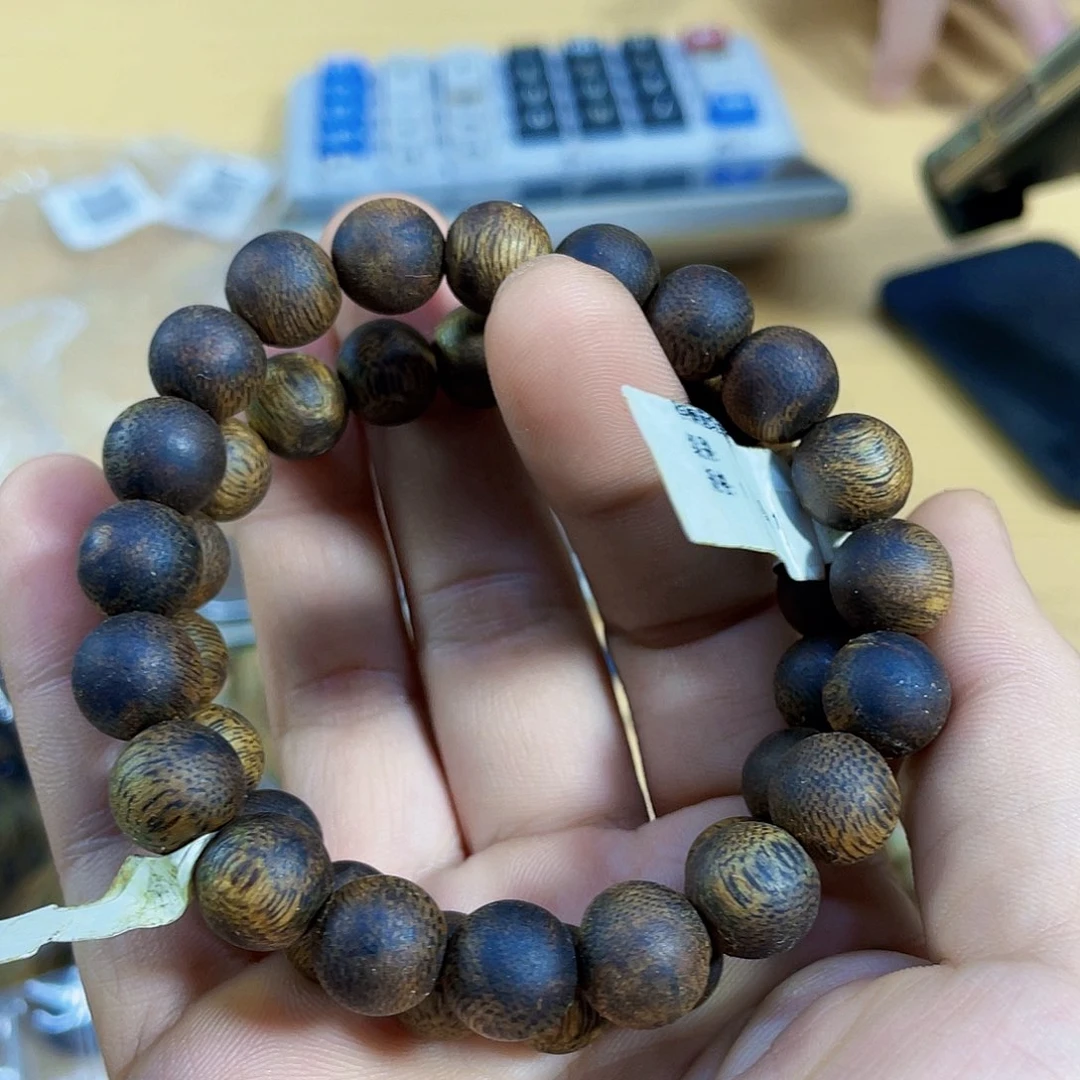 手串沉香棋楠圆珠单圈1.0/9克多样性发一