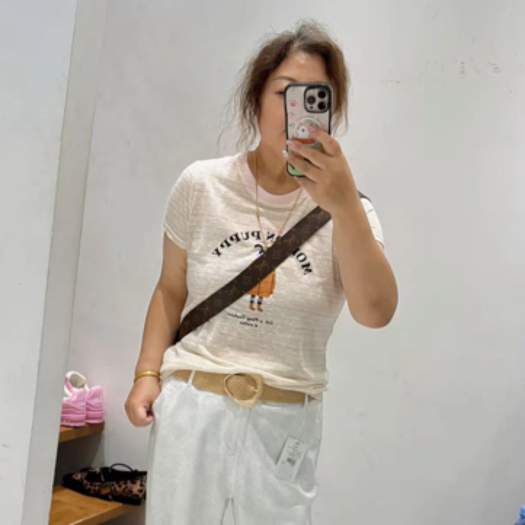 ML5693大码舒适黄衣女孩短袖